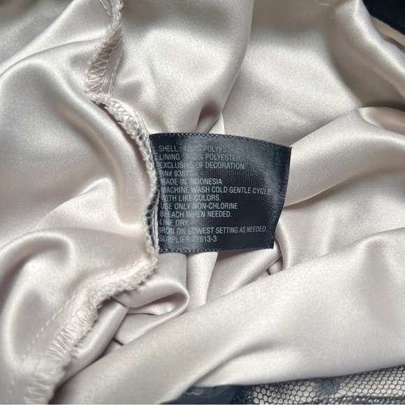 Ballet Midi Skirt Women's 12 Black Tan Mesh Lace Polka Dot Mesh Classic Pleated - Picture 4 of 12